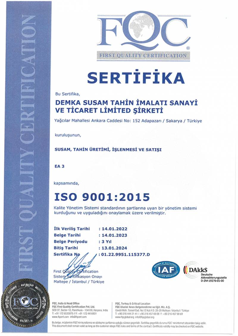 Sertifikalar